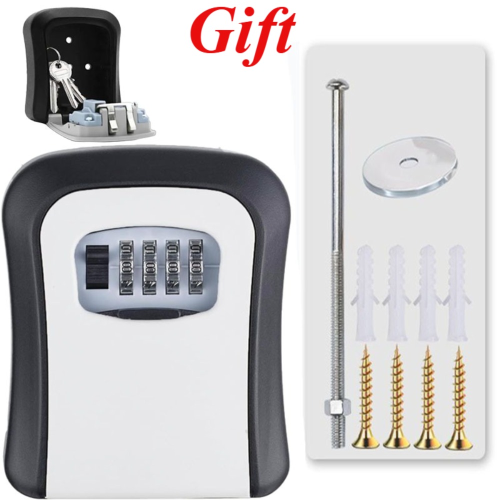 Smart Garden Gate Lock - Key Safe Wall Mounted Waterproof Lock