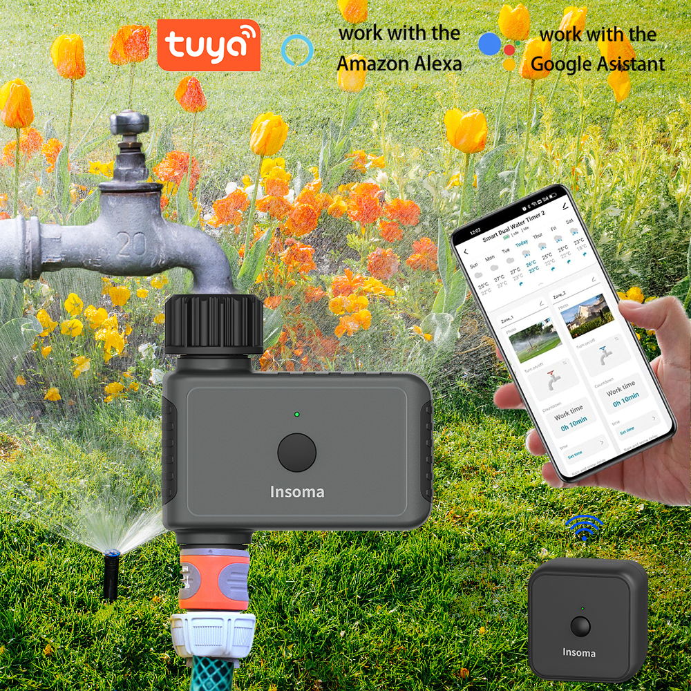 Smart Garden Sphagnum Moss - Insoma Wifi Automatic Sprinkle Timer Remote