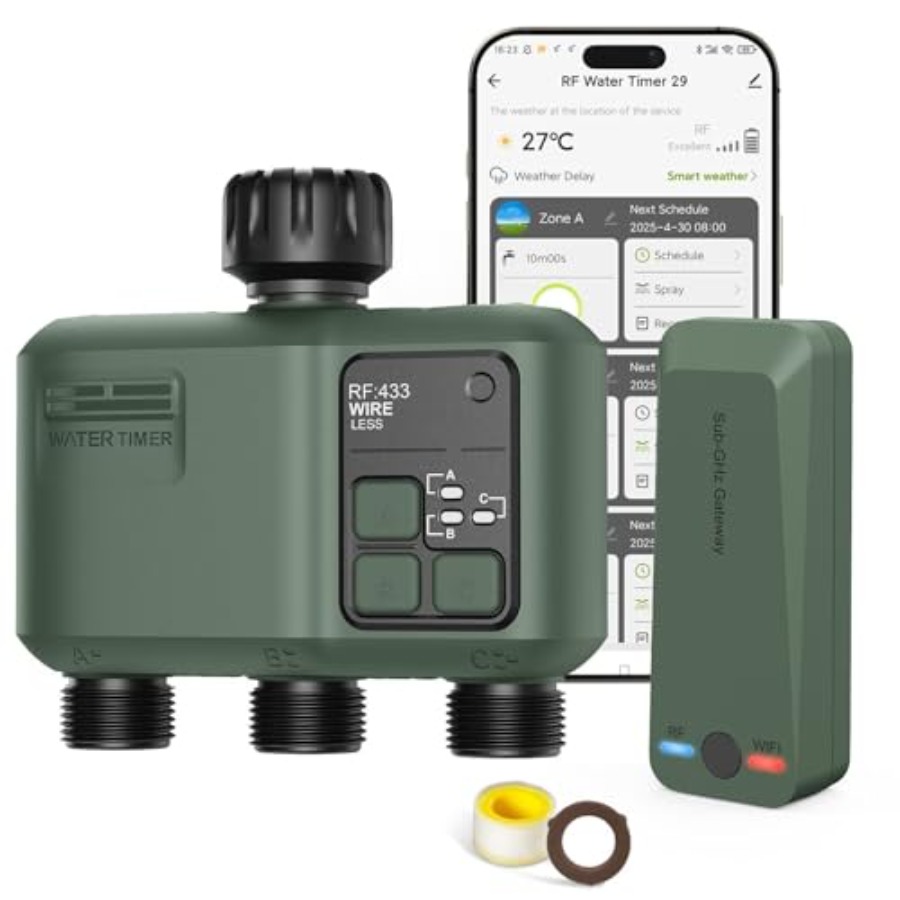 Smart Garden Zone - Smart Sprinkler Timer 3 Zone for