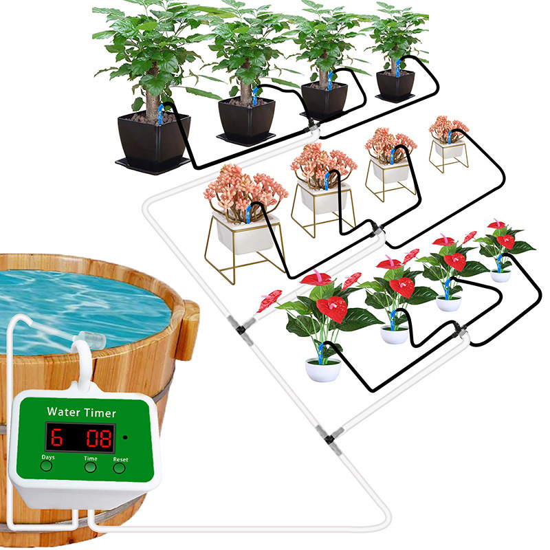 Smart Garden Sphagnum Moss - Automatic Drip Irrigation System Timer USB