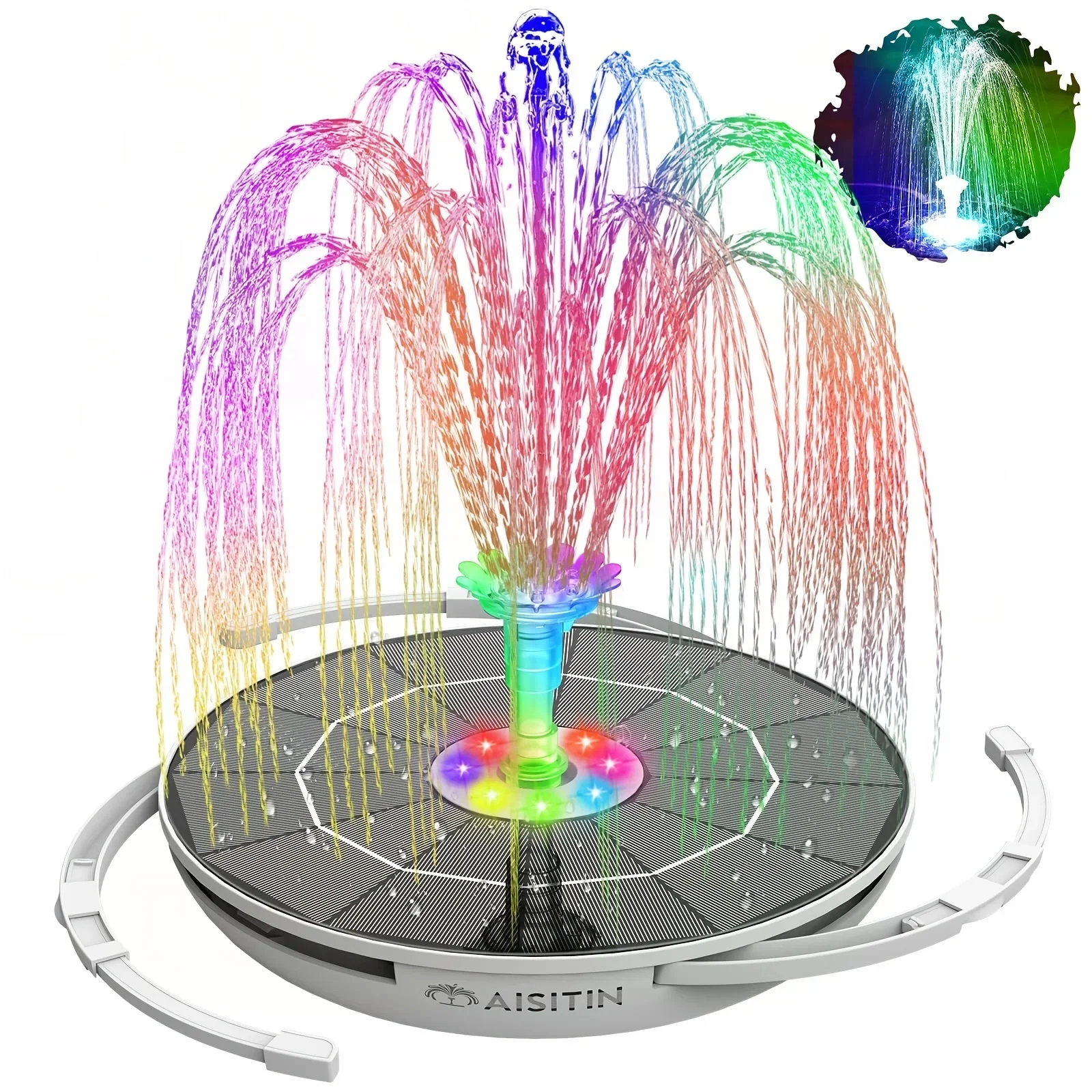 Smart Garden Light Camera - 6.5W LED Solar Fountain Pump with