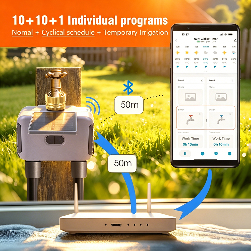Tuay Smart Solar 2-Zone Wateri - огляд і ціна Smart Garden Zone
