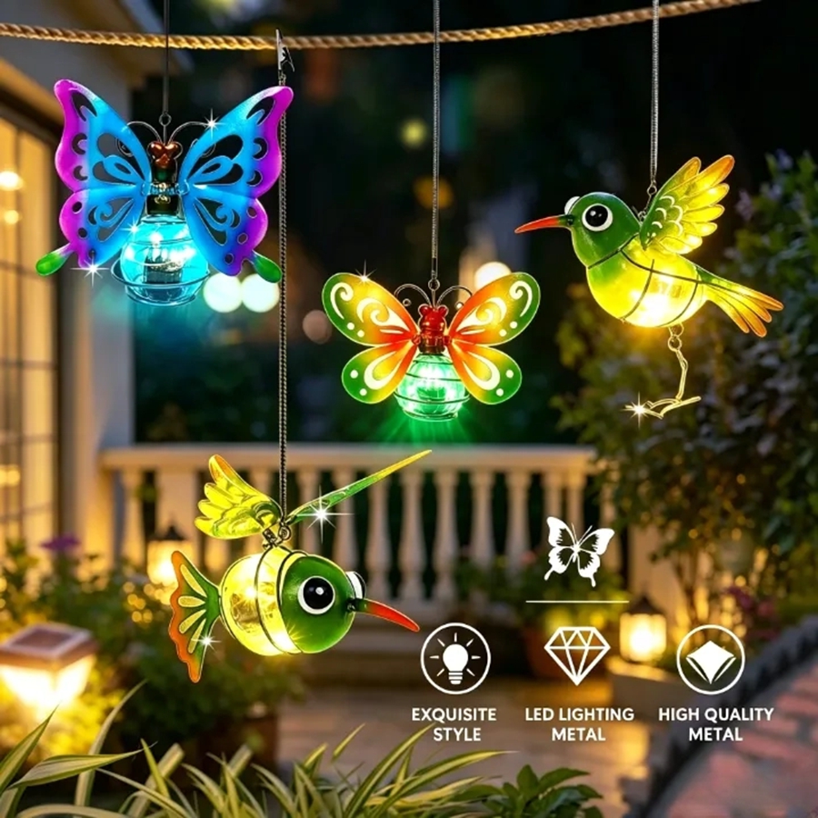 LED Solar-Powered Garden Hangi - огляд і ціна Smart Garden Light Camera