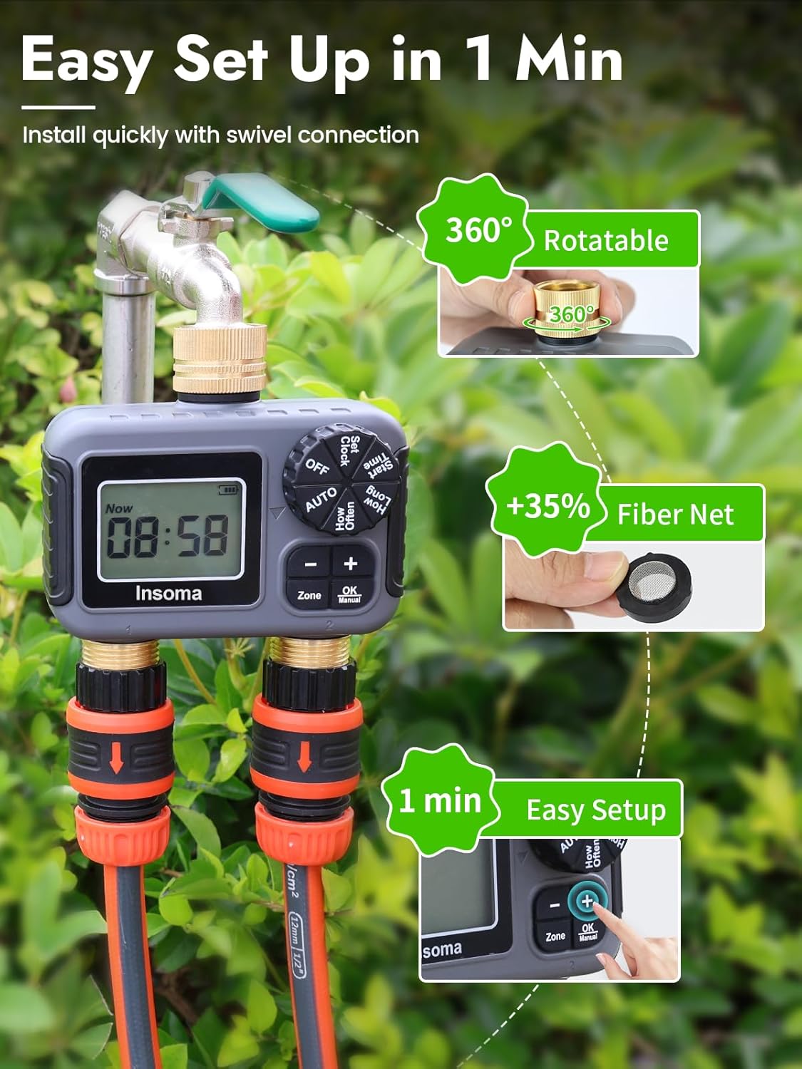 Insoma Smart Irrigation Wateri - огляд і ціна Smart Garden Sphagnum Moss