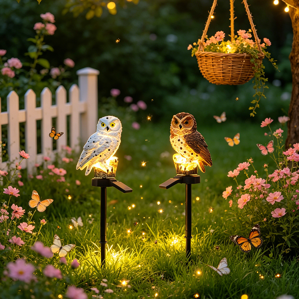 Owl Solar Light, Resin Owl Gro - огляд і ціна Smart Garden Light Camera