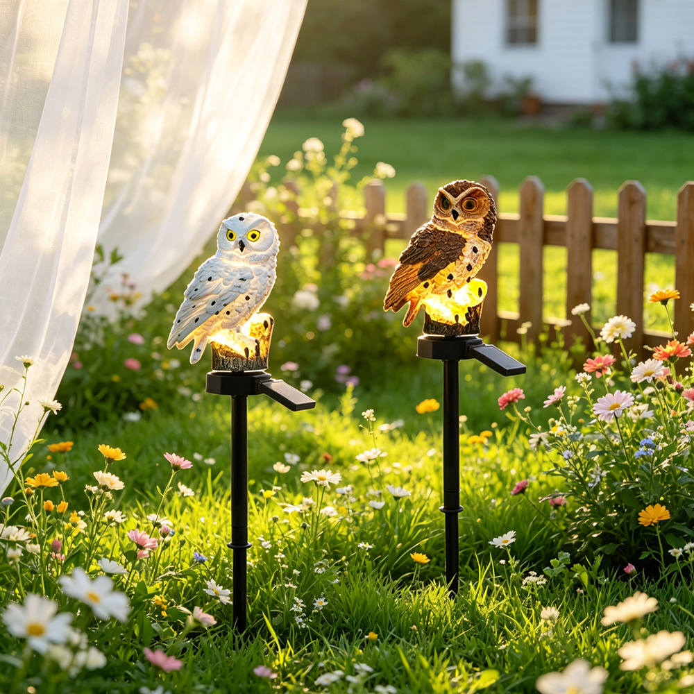 Owl Solar Light, Resin Owl Gro - огляд і ціна Smart Garden Light Camera