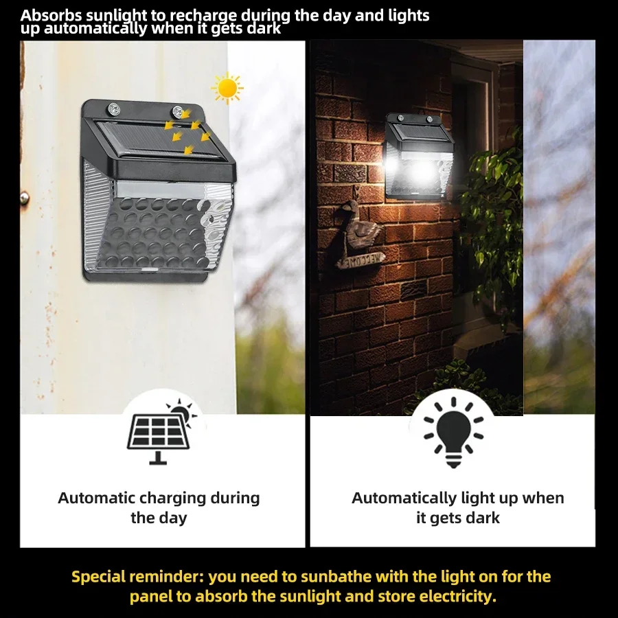 LED Solar Light PIR Motion Sen - огляд і ціна Smart Garden Light Camera