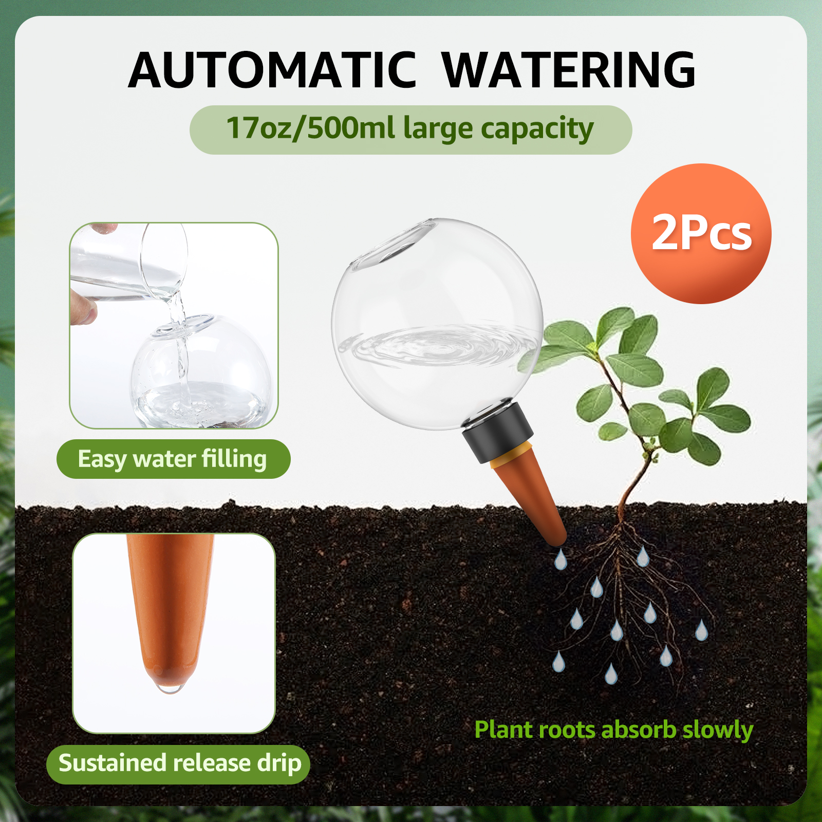 2/4Pcs 500ML Automatic Drip Ir - огляд і ціна Smart Garden Sprinkler