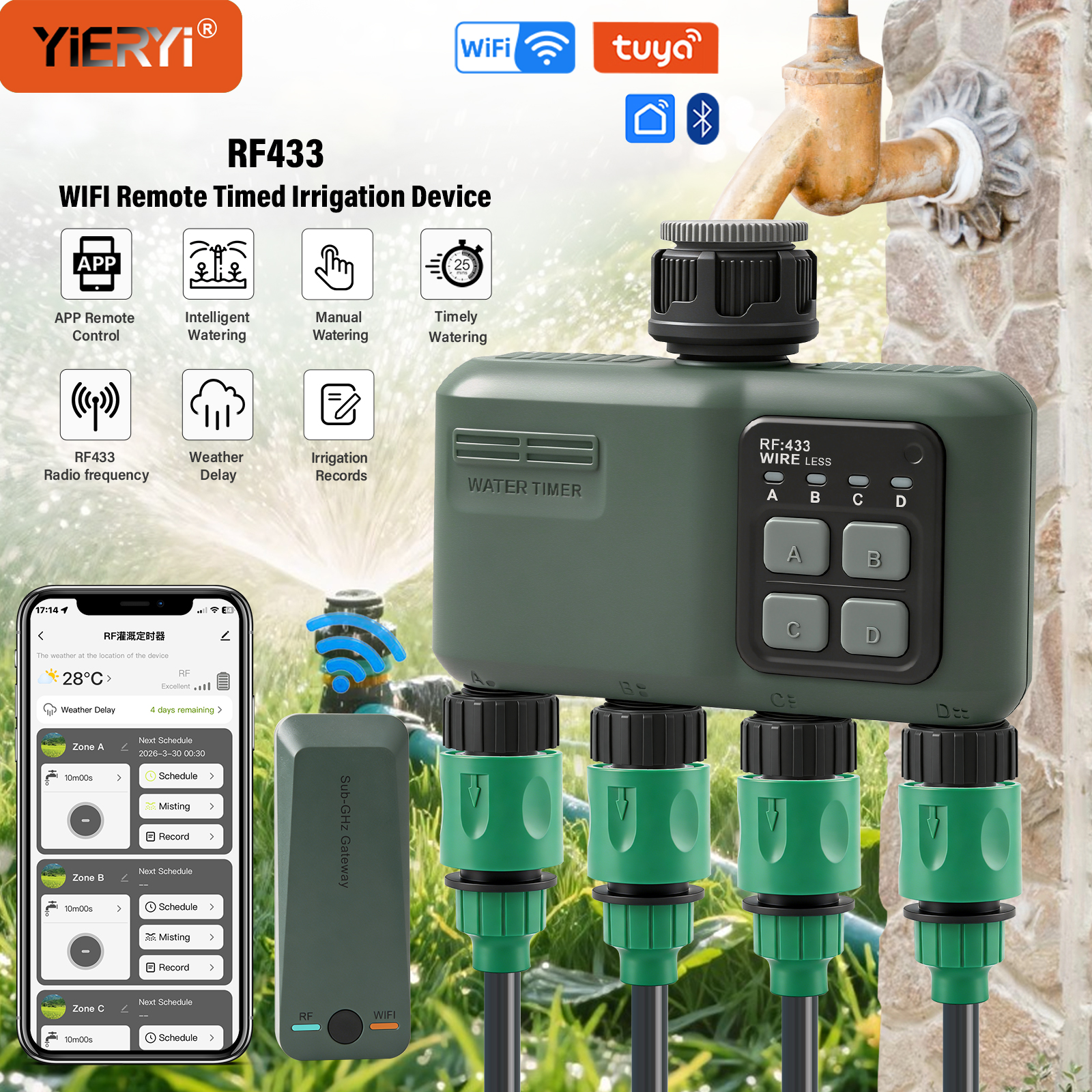 WiFi Smart Water Timer with Ga - огляд і ціна Smart Garden Zone