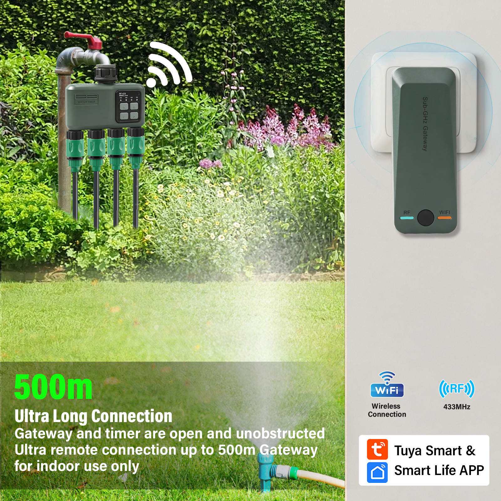 WiFi Smart Water Timer with Ga - огляд і ціна Smart Garden Zone