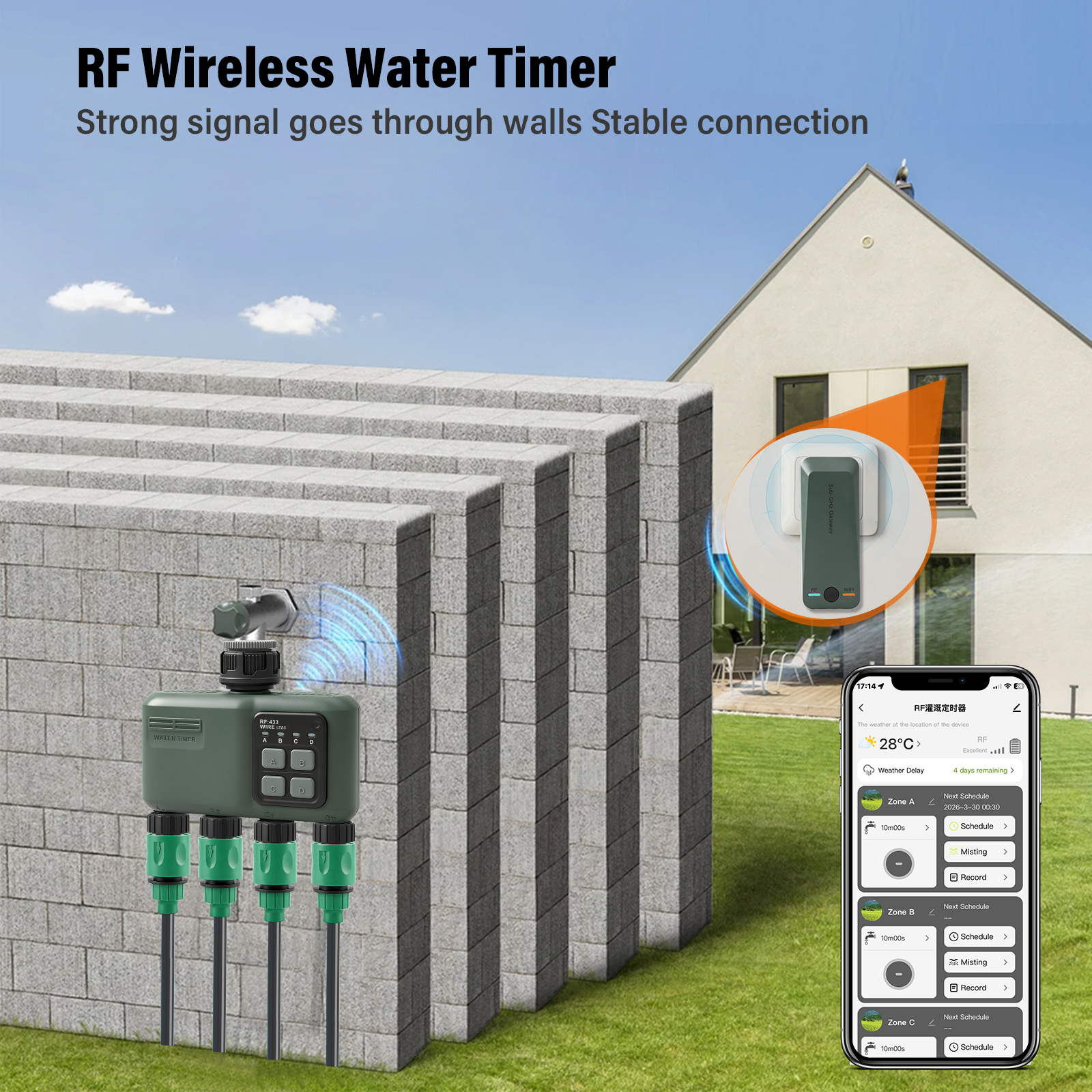 WiFi Smart Water Timer with Ga - огляд і ціна Smart Garden Zone