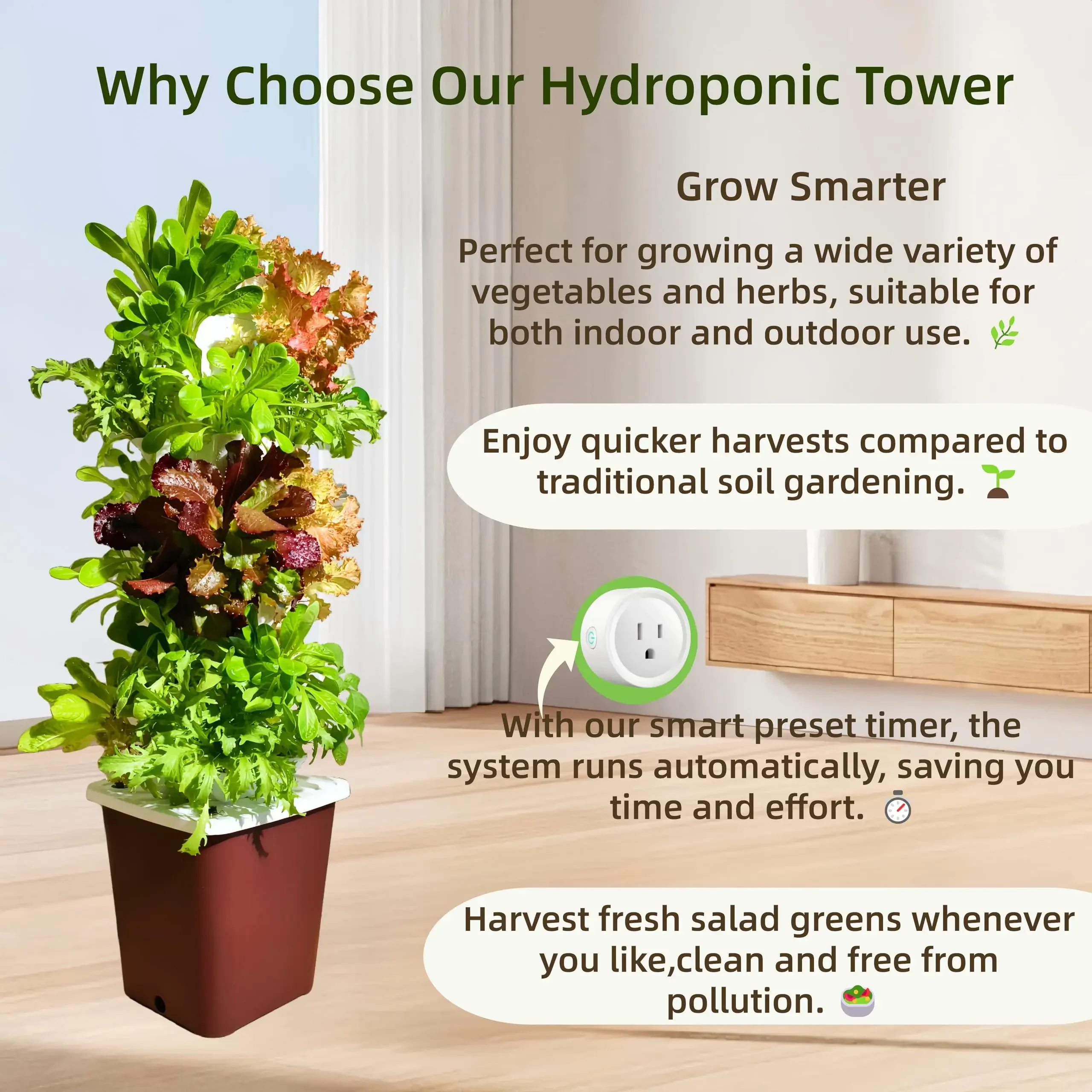 Smart Vertical Hydroponic Gard - огляд і ціна Smart Garden System