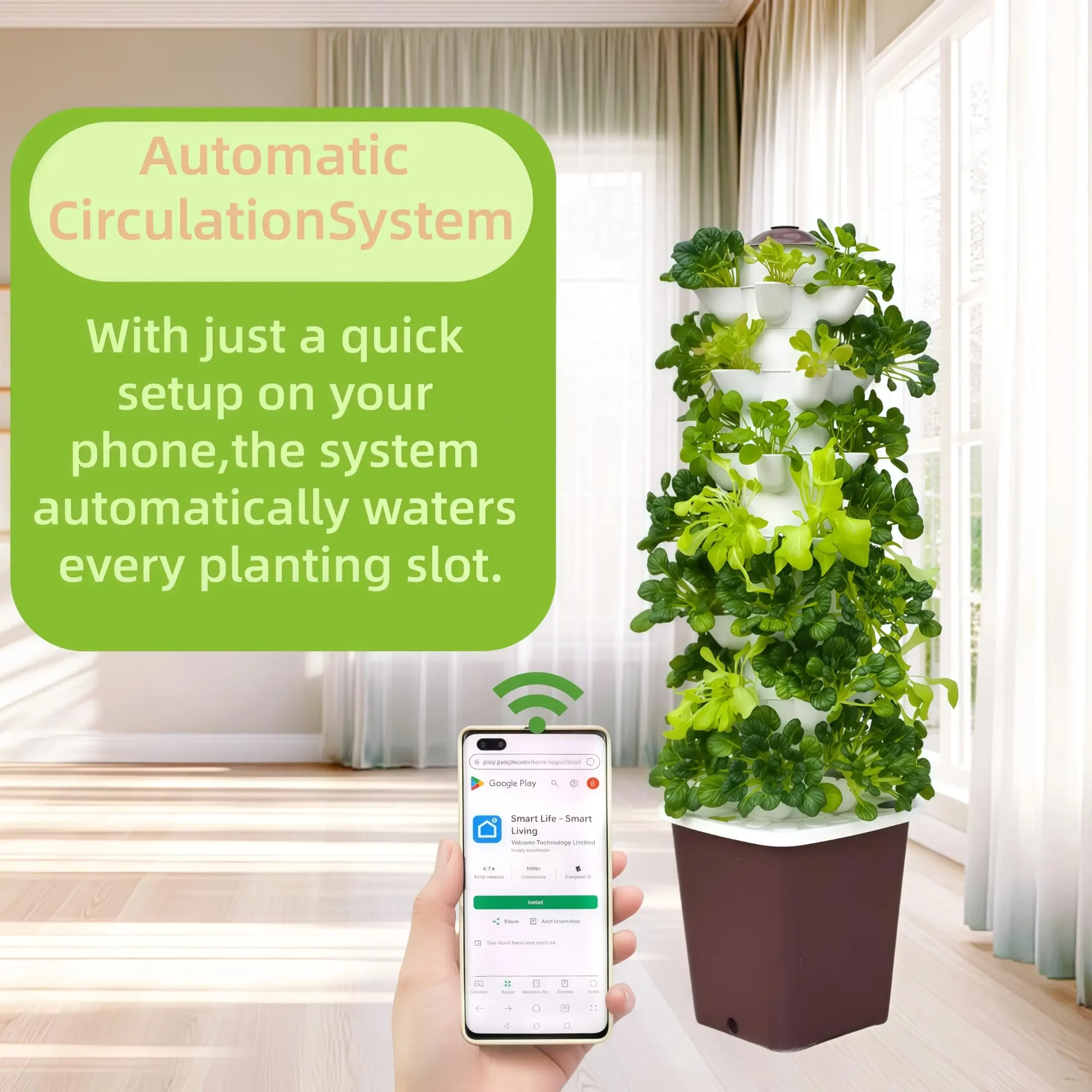 Smart Vertical Hydroponic Gard - огляд і ціна Smart Garden System