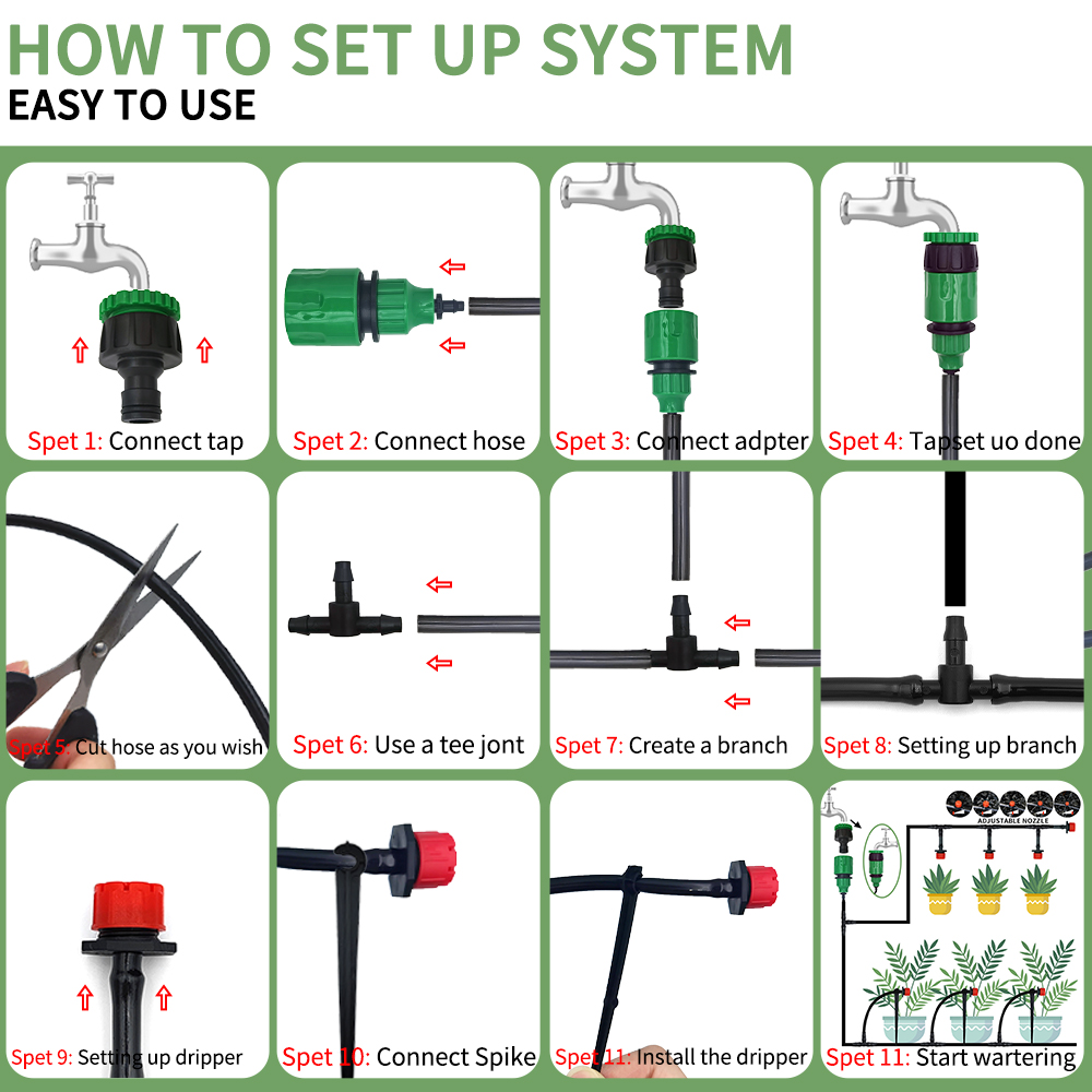 Micro Drip Irrigation System P - огляд і ціна Yoocaa Smart Garden