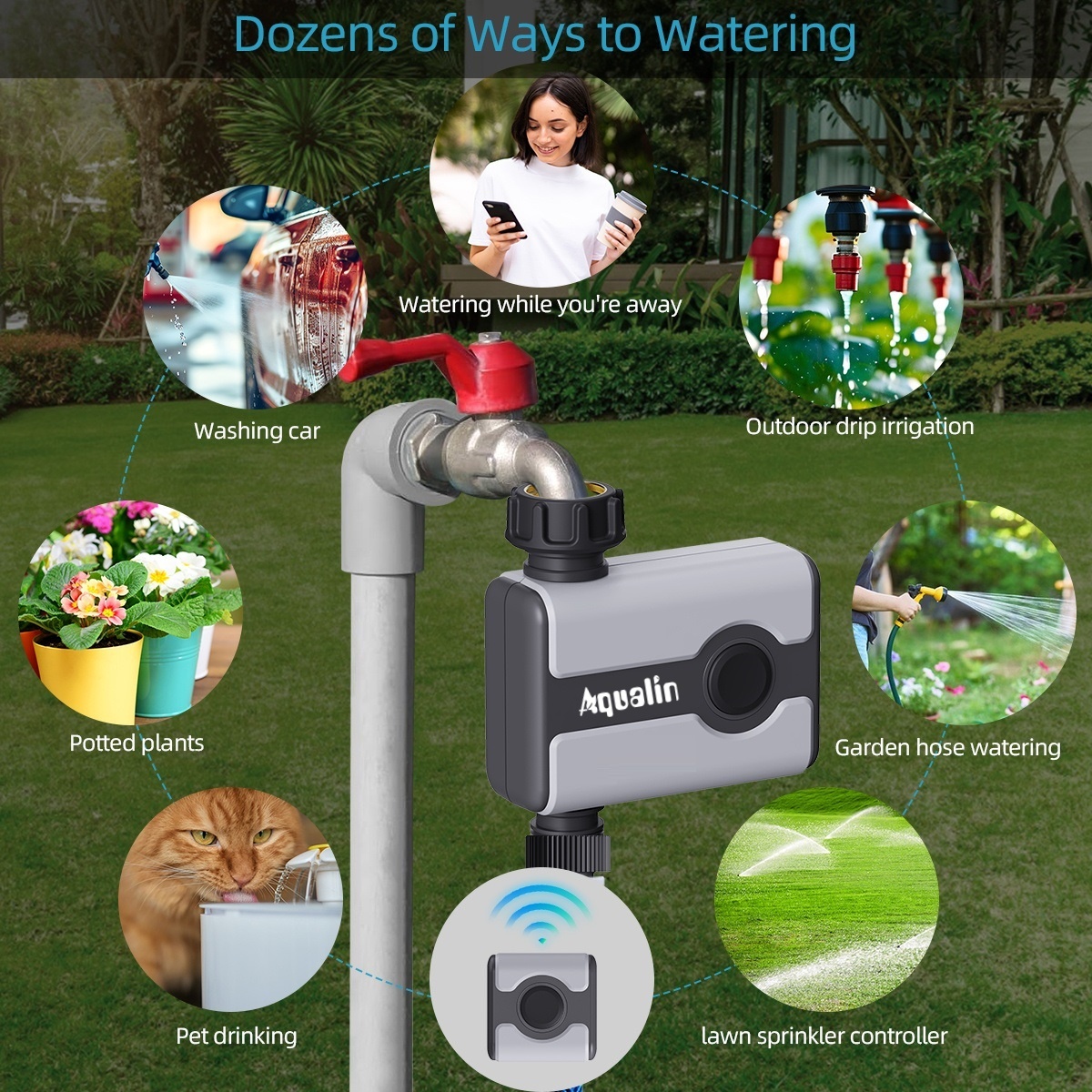 Aqualin WiFi Water Timer Tuya  - огляд і ціна Smart Garden Sphagnum Moss
