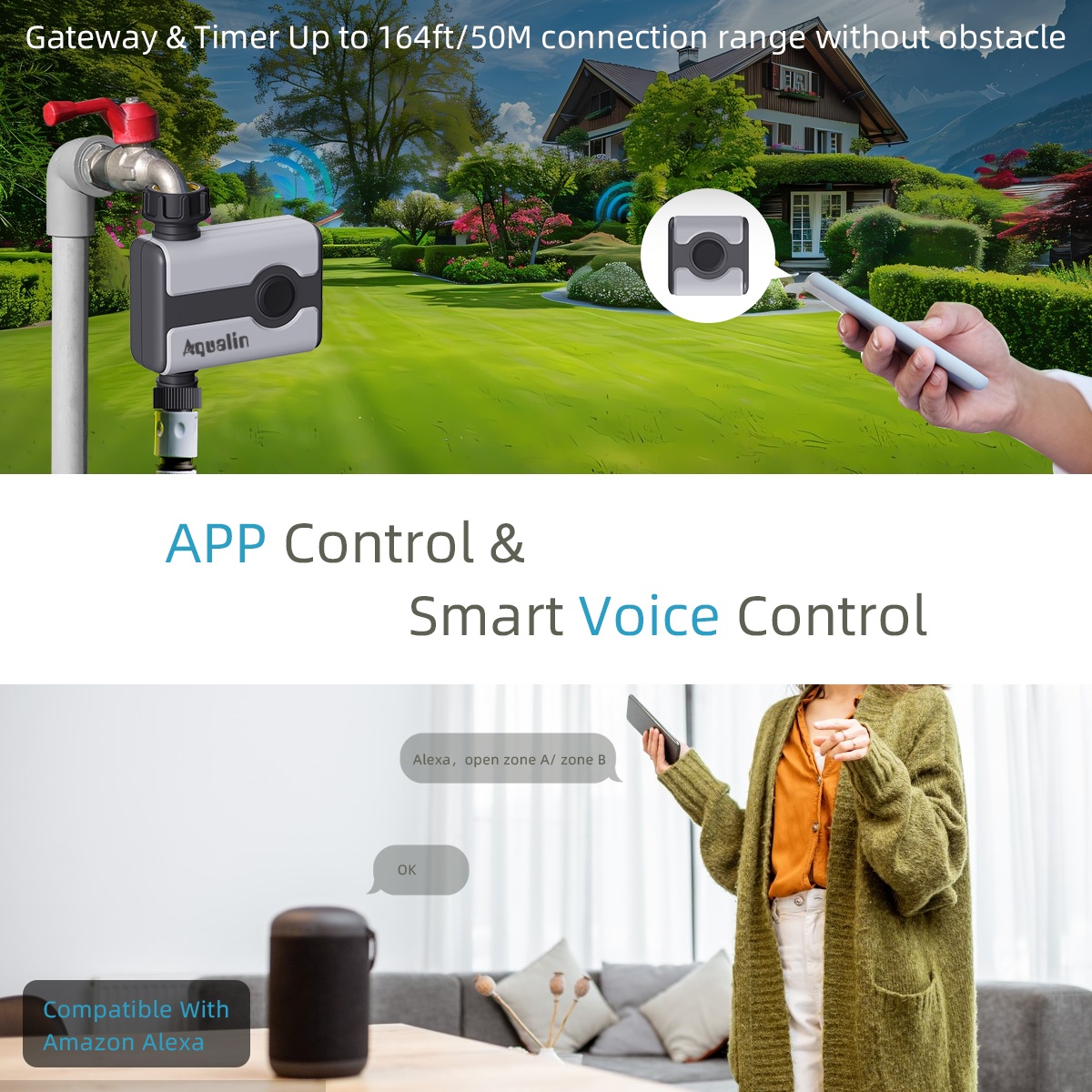 Aqualin WiFi Water Timer Tuya  - огляд і ціна Smart Garden Sphagnum Moss