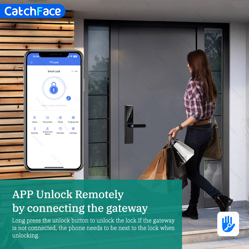 Bluetooth Fingerprint Door Loc - огляд і ціна Smart Garden Gate Lock