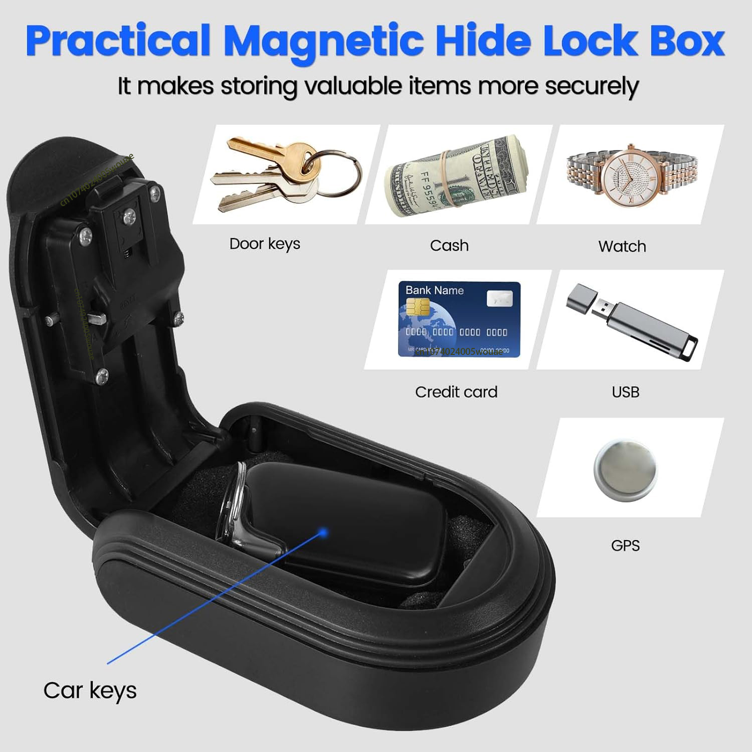Magntic Key Lock Box with 4 Di - огляд і ціна Smart Garden Gate Lock