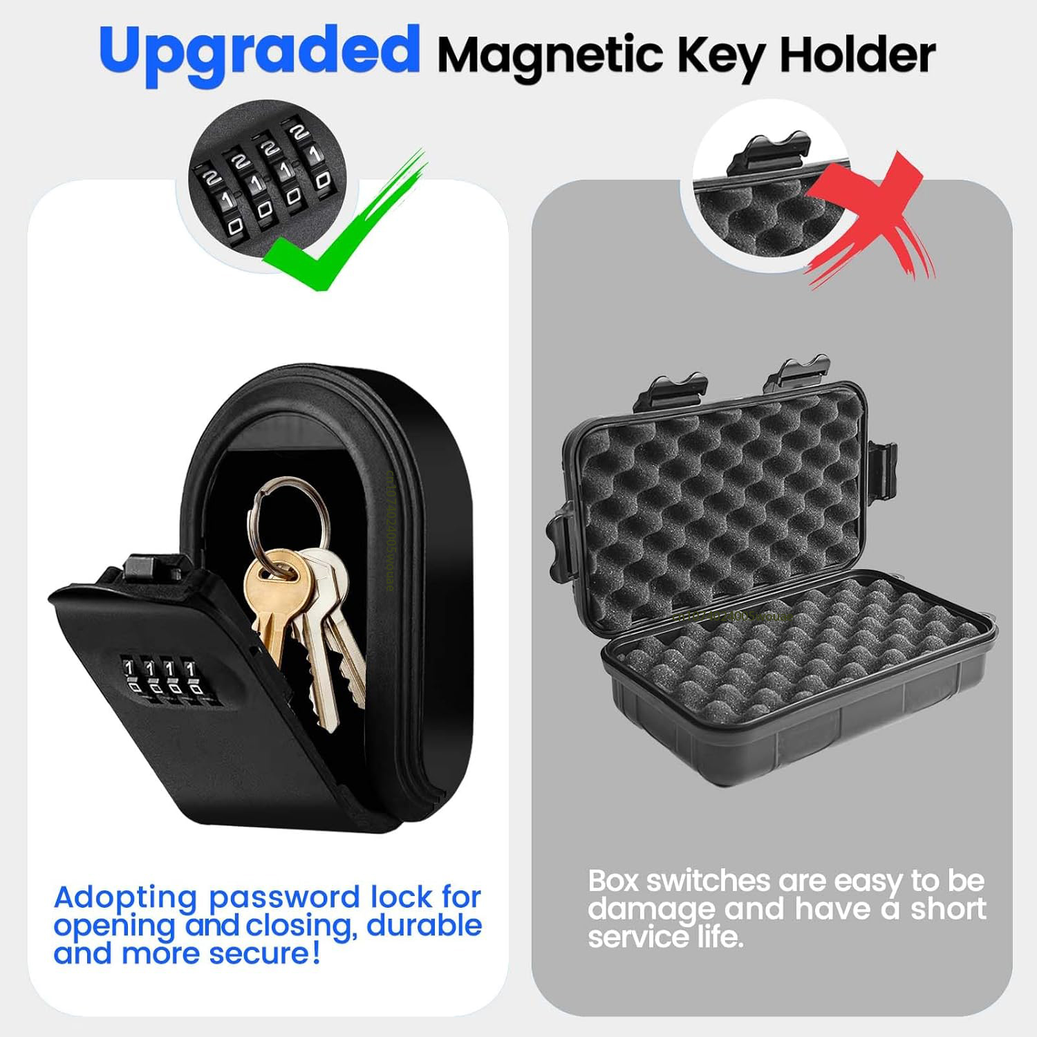 Magntic Key Lock Box with 4 Di - огляд і ціна Smart Garden Gate Lock