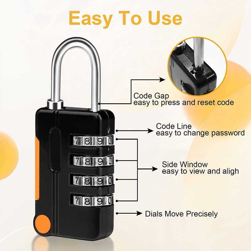1/2PCS 4 Digit Number Combinat - огляд і ціна Smart Garden Gate Lock