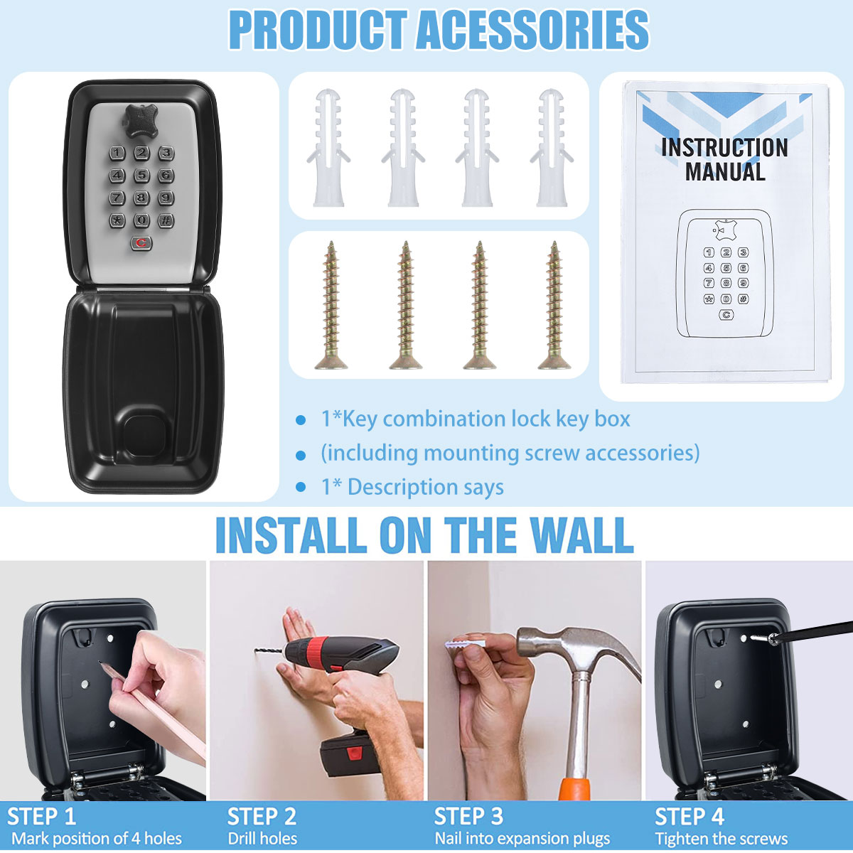 New Smart Password Combination - огляд і ціна Smart Garden Gate Lock