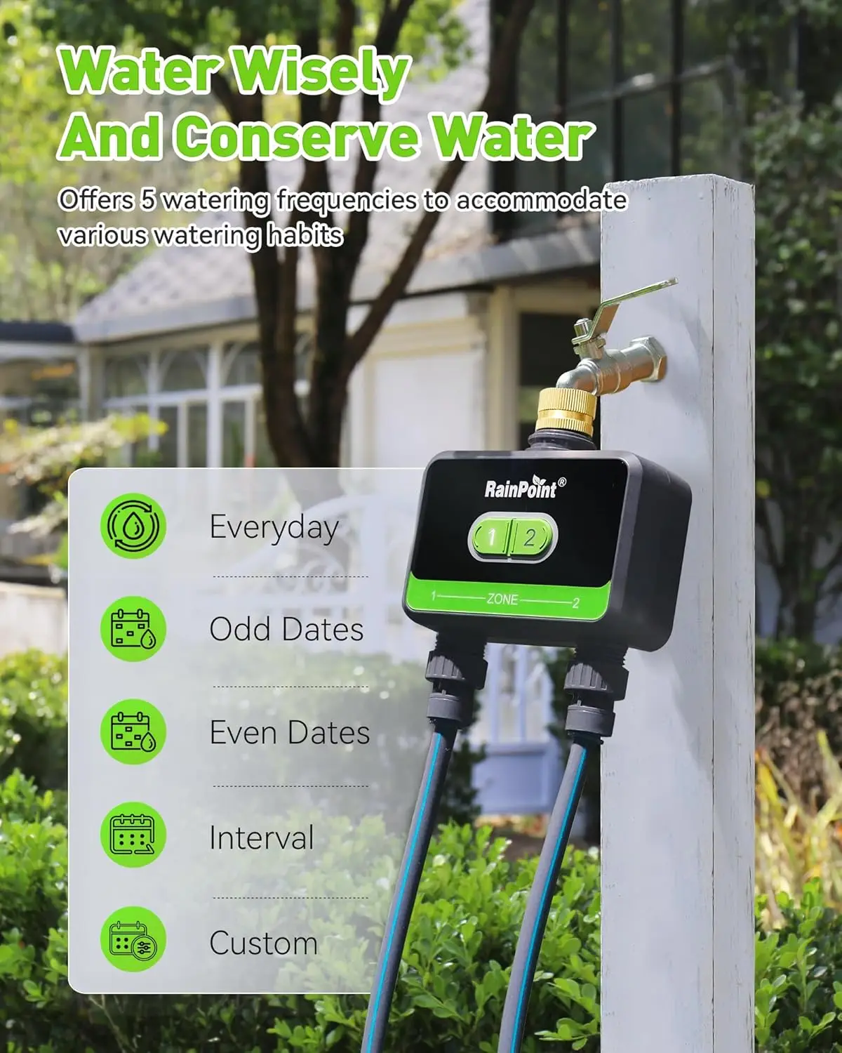 WiFi Water Timer for Garden Ho - огляд і ціна Smart Garden Zone