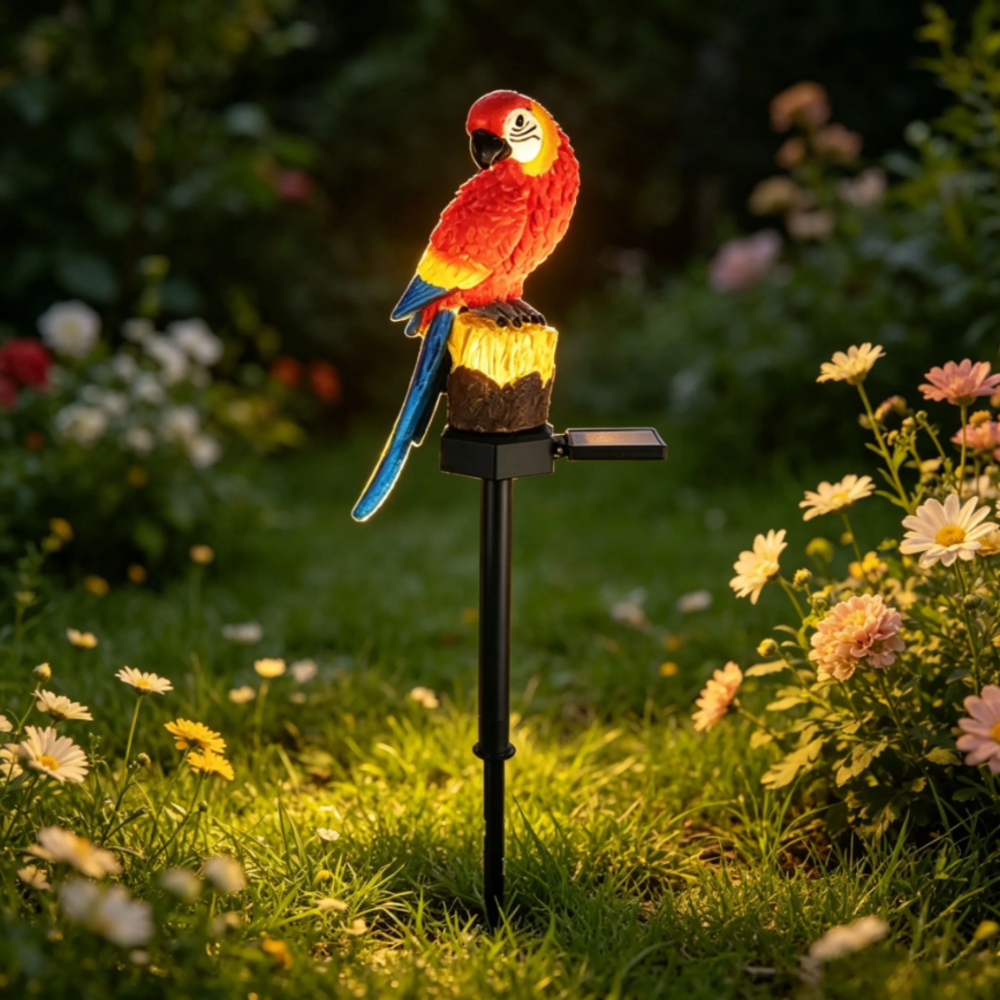 Solar Resin Parrot Decorative  - огляд і ціна Smart Garden Light Camera