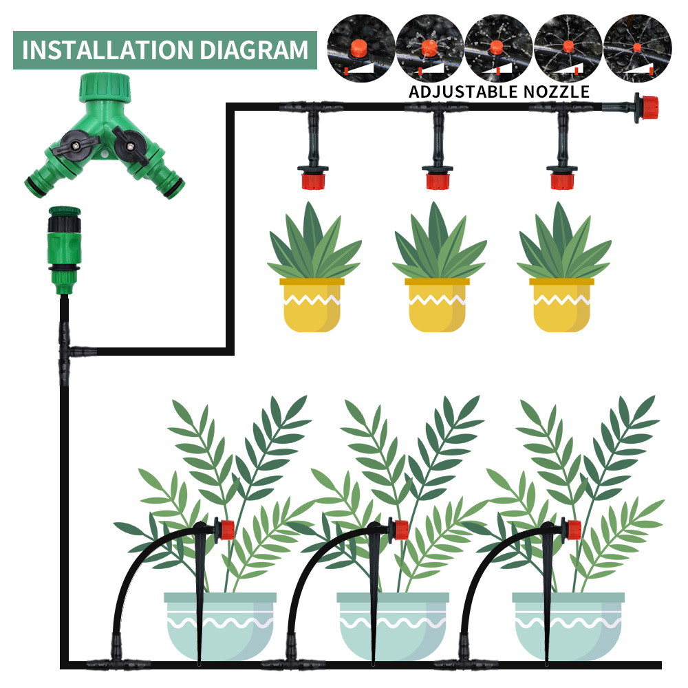 Greenhouse 15M-30M DIY Drip Ir - огляд і ціна Smart Garden Sprinkler