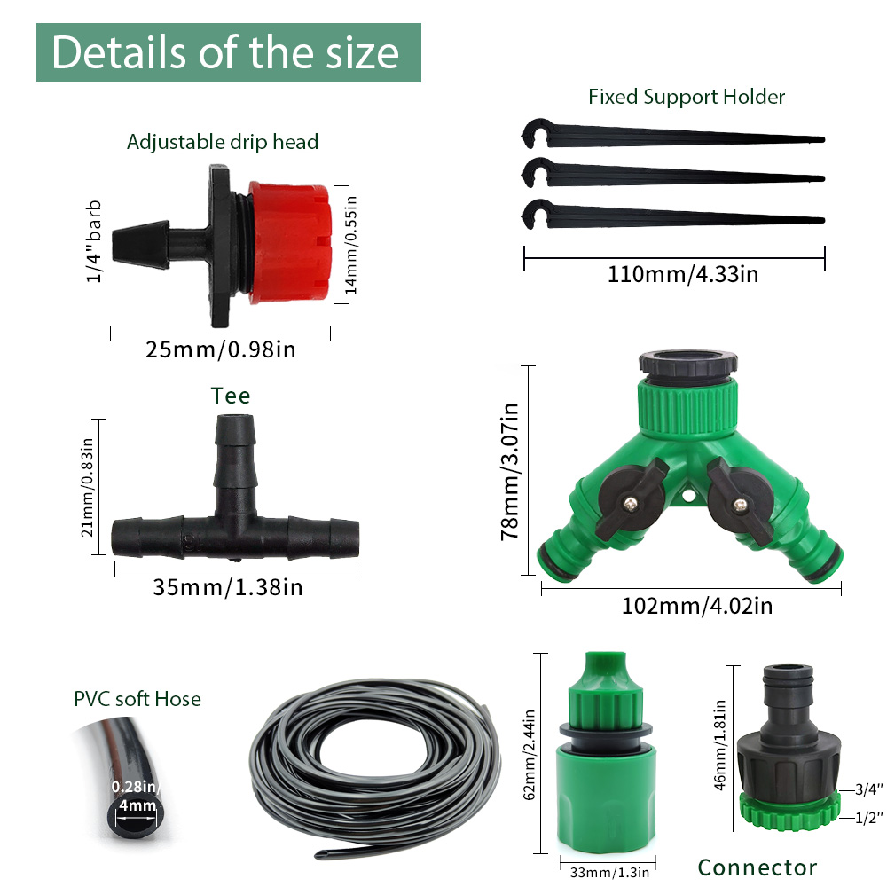 Greenhouse 15M-30M DIY Drip Ir - огляд і ціна Smart Garden Sprinkler