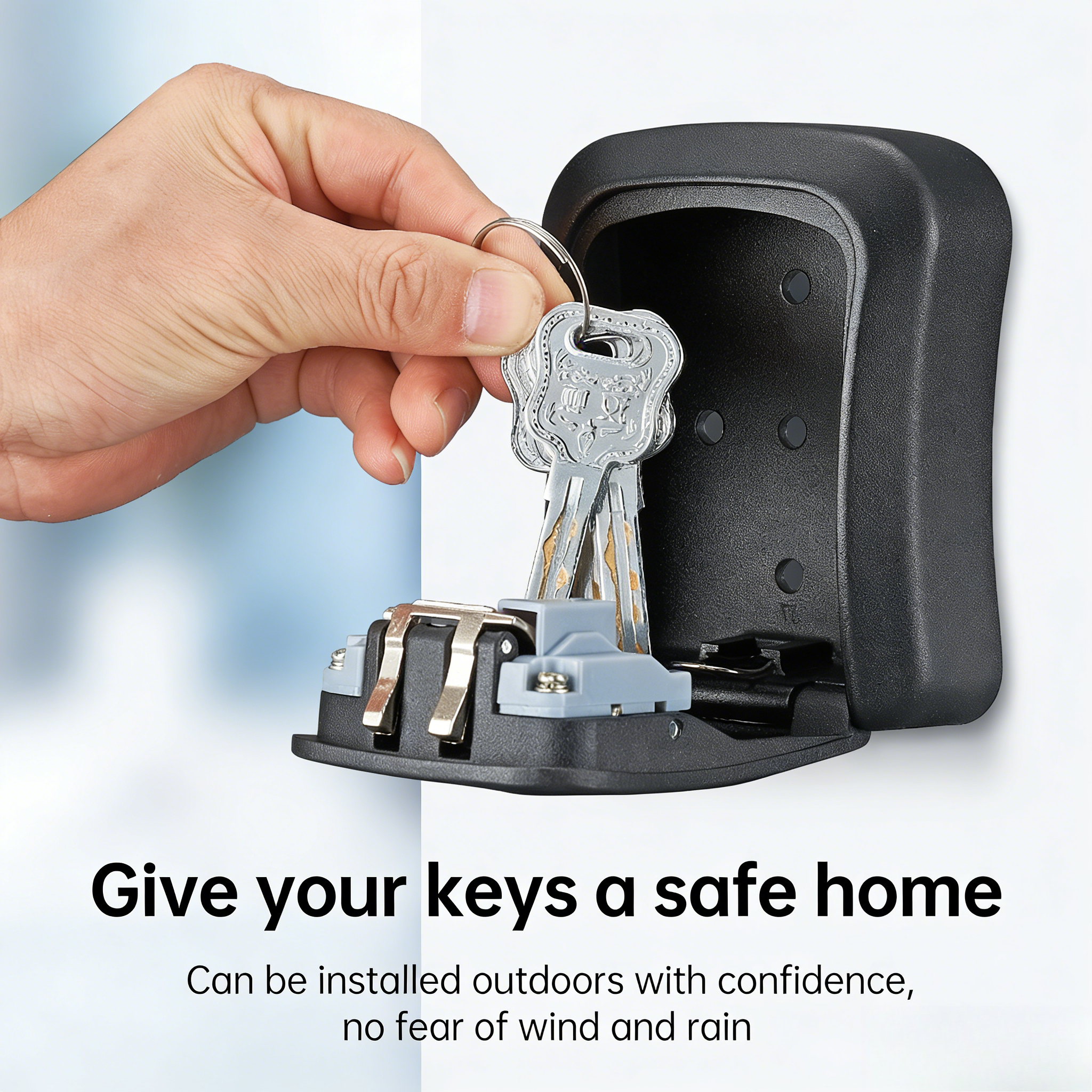 LUXROB Key Lock Box 4-digit Co - огляд і ціна Smart Garden Gate Lock