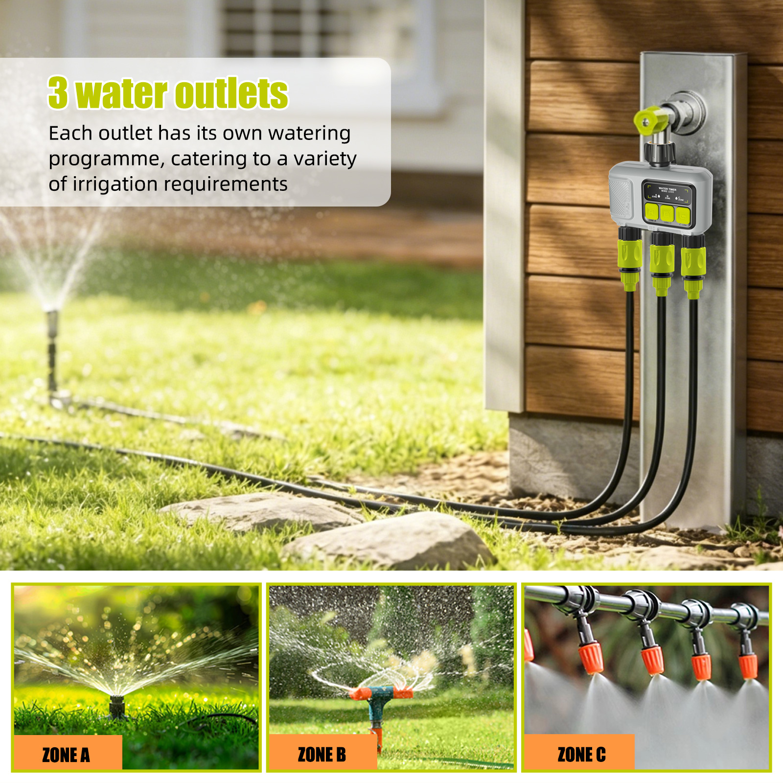Yieryi 3-Zone Smart Water Time - огляд і ціна Smart Garden Zone