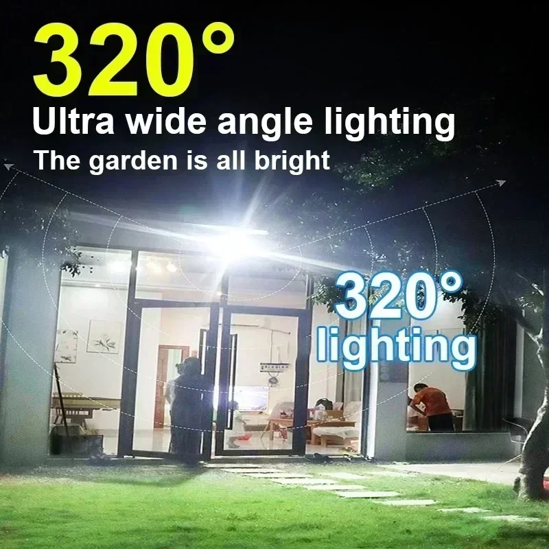 12000LM Powerful Solar Wall La - огляд і ціна Smart Garden Light Camera