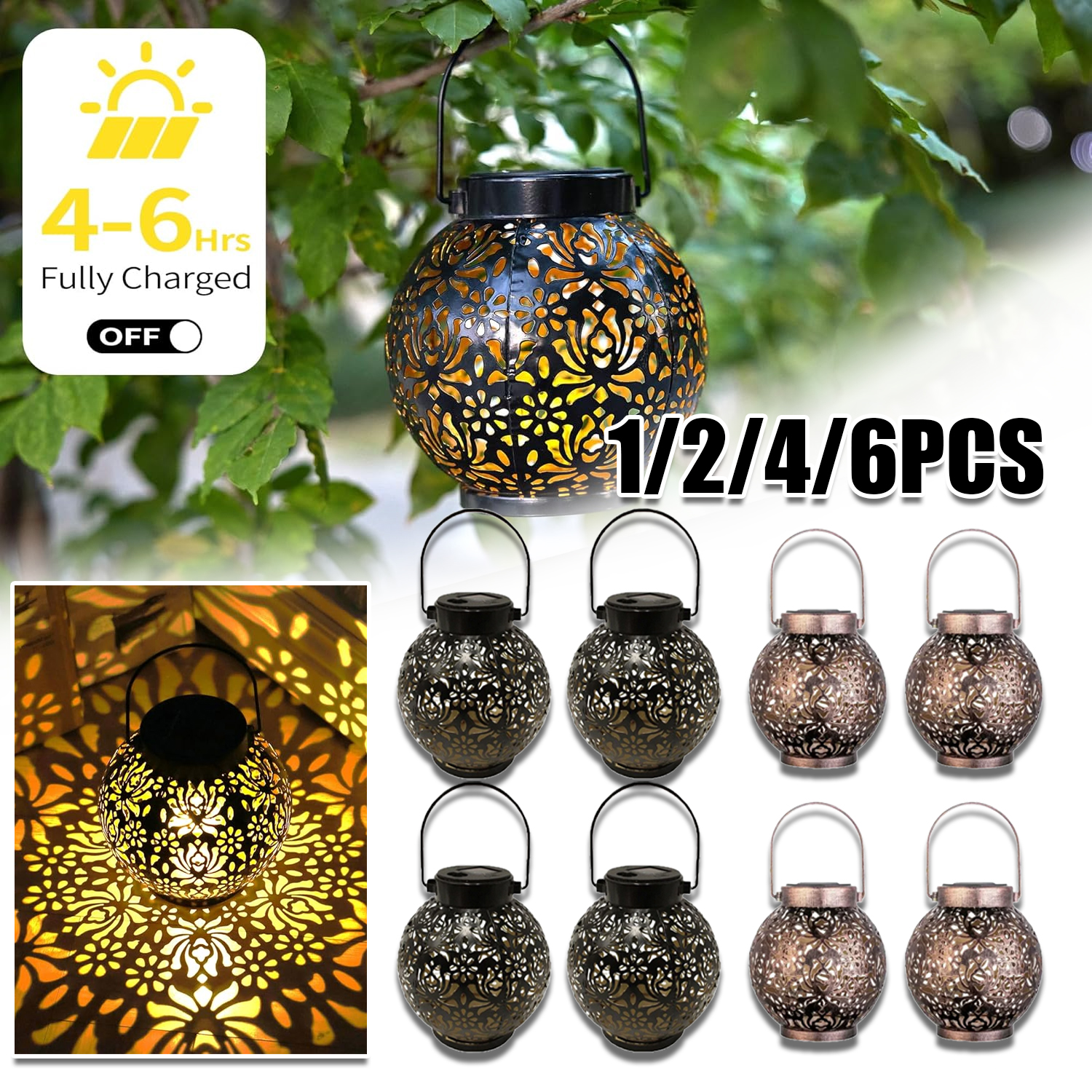 1-6PCS Moroccan Solar Lanterns - огляд і ціна Smart Garden Light Camera