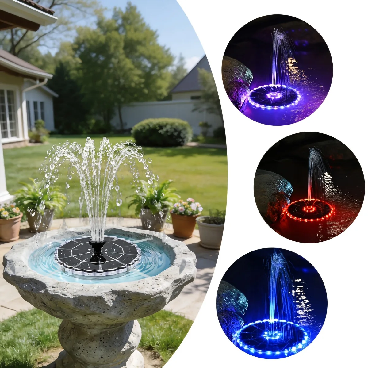 3.5W Outdoor Solar Fountain fo - огляд і ціна Smart Zen Garden