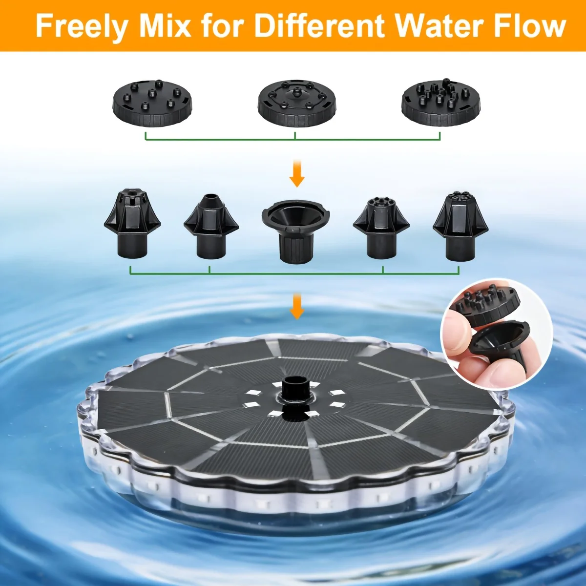 3.5W Outdoor Solar Fountain fo - огляд і ціна Smart Zen Garden