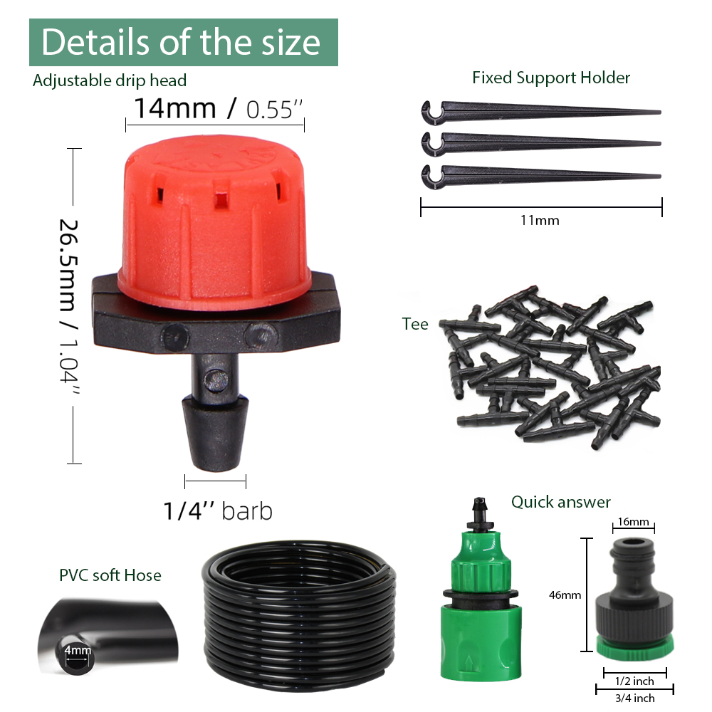 50-5M 1/4'' Hose Adjustable Dr - огляд і ціна Smart Garden Sprinkler