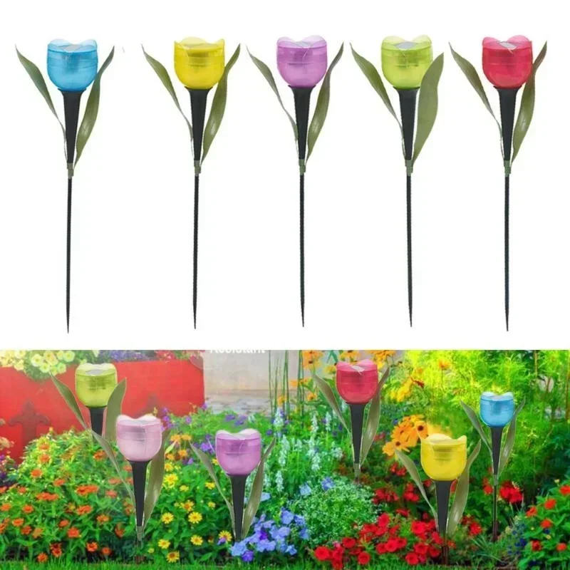 1Pcs Garden Tulip Flower Shape - огляд і ціна Smart Garden Light Camera