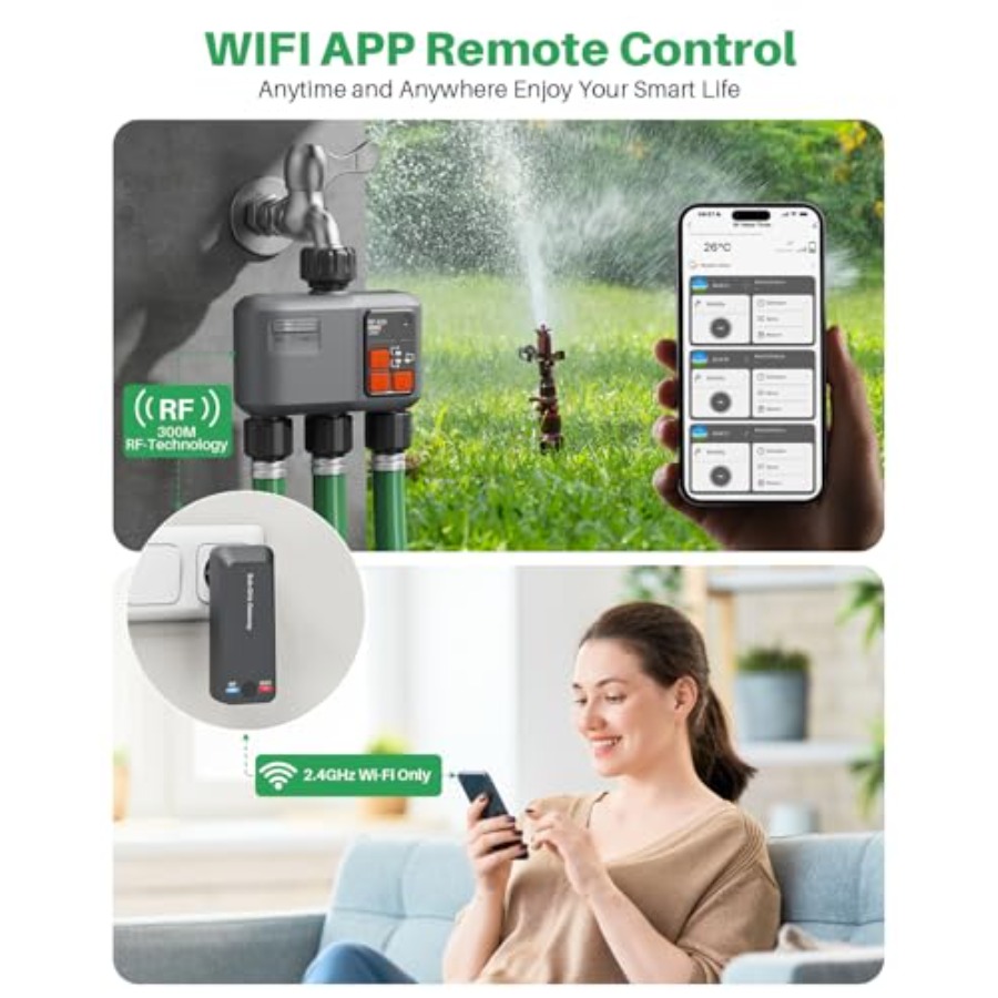 WiFi Smart Water Timer 3 Zone  - огляд і ціна Smart Garden Zone