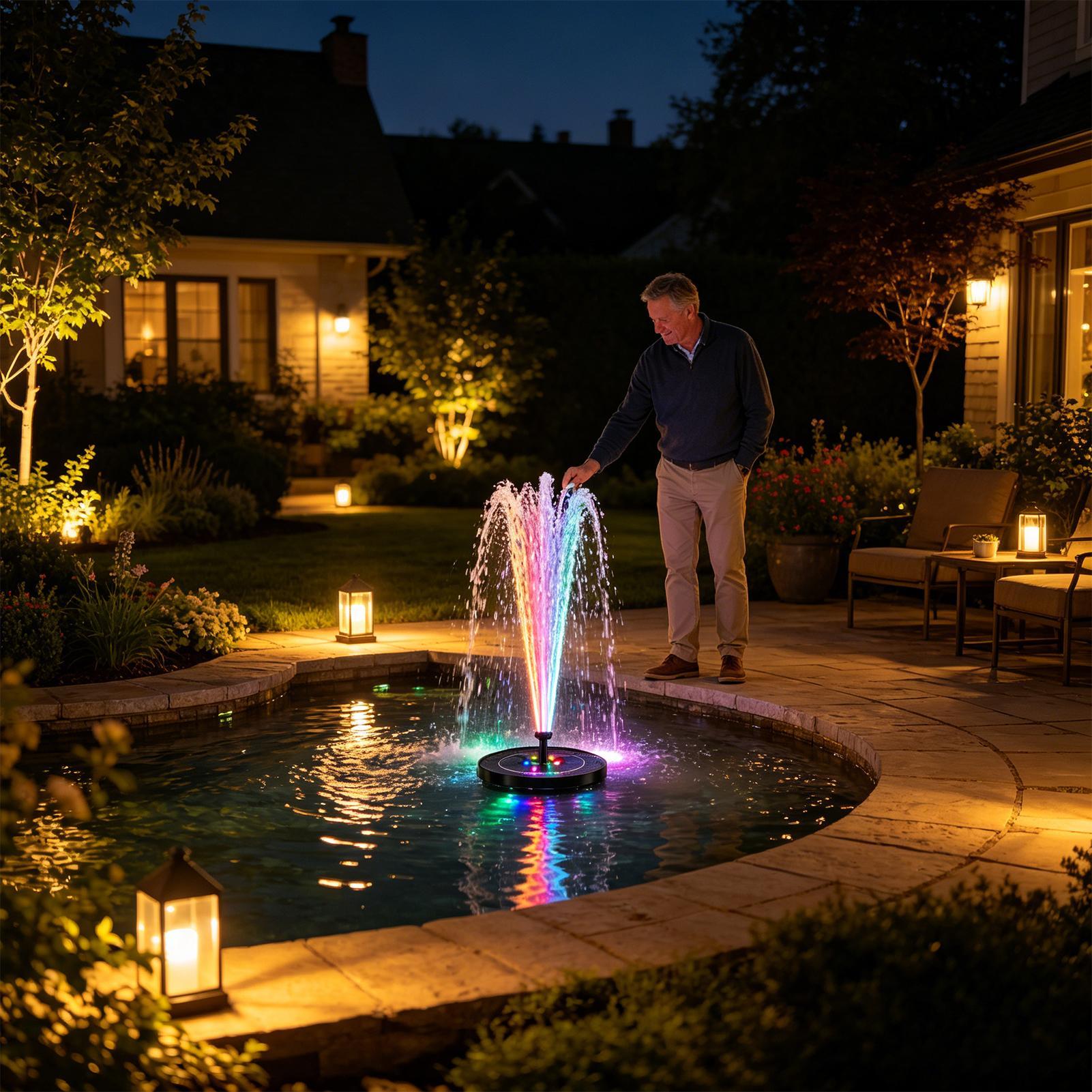 Floating Solar Bird Bath Fount - огляд і ціна Smart Garden Light Camera