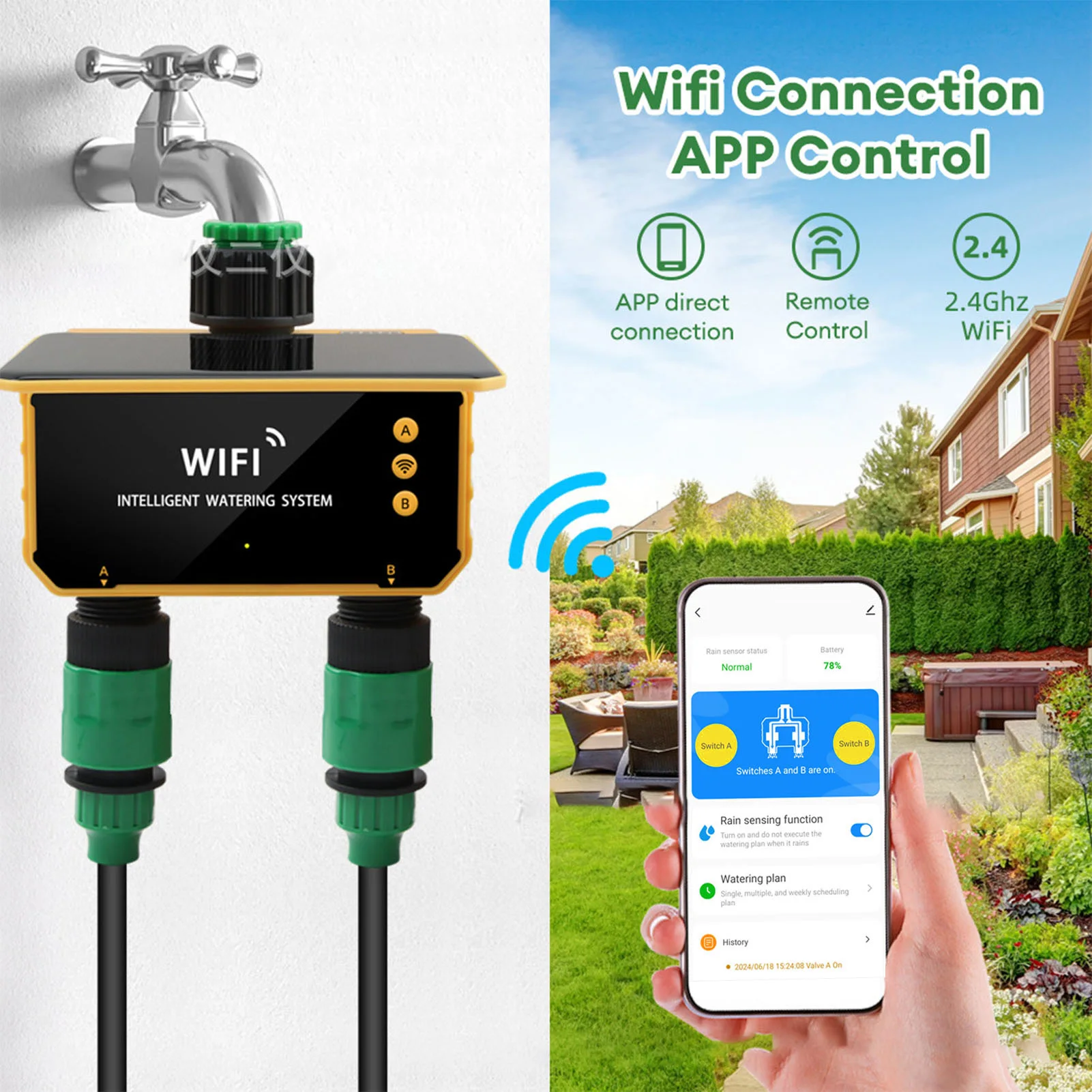 Solar WiFi Smart Irrigation Ti - огляд і ціна Smart Garden Sprinkler