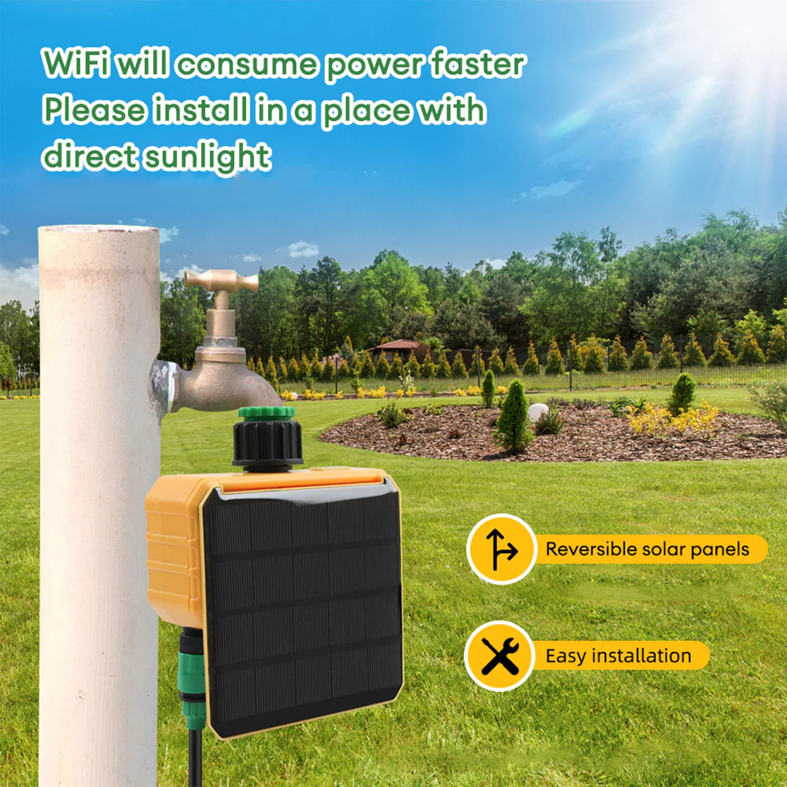 Solar WiFi Smart Irrigation Ti - огляд і ціна Smart Garden Sprinkler
