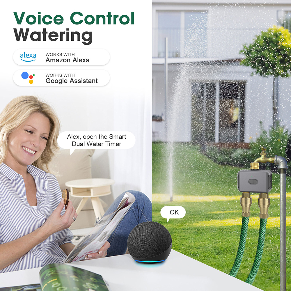Tuya 2 Zone Watering Timer Gar - огляд і ціна Smart Garden Sphagnum Moss